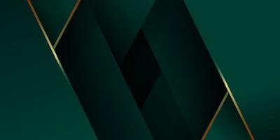 fundo geométrico abstrato design verde escuro vetor