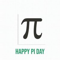 feliz design do dia internacional do pi vetor