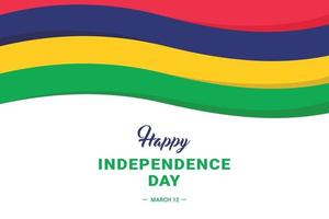 dia da independência da Maurícia vetor