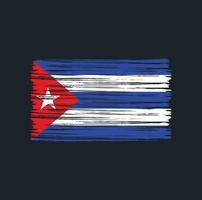 escova de bandeira cuba vetor