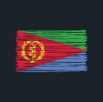 escova de bandeira da eritreia vetor