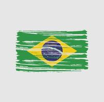 pinceladas de bandeira do brasil. bandeira nacional vetor