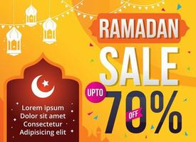 venda de vetor ramadan kareem 70 por cento