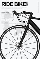 Ciclismo Poster Design Template Ilustração Vetor