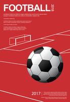 futebol futebol cartaz vestor ilustração vetor