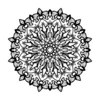 mandala desenhada à mão. decoração em ornamento de doodle oriental étnica. vetor