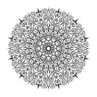 mandala desenhada à mão. decoração em ornamento de doodle oriental étnica. vetor