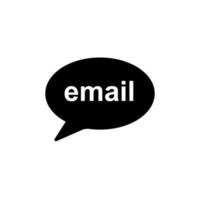 ícone de e-mail. serviços de correio de envelope. mensagem de contatos enviar carta isolada plana vetor