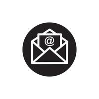 ícone de e-mail de contorno isolado em fundo cinza. pictograma de envelope aberto. símbolo de correio de linha para design de sites, aplicativo móvel, interface do usuário. ilustração vetorial. eps10 vetor