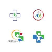 ilustração do logotipo médico vetor