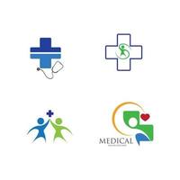 ilustração do logotipo médico vetor