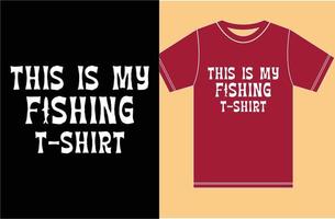 camisa do amante da pesca t design.typography camisa da pesca t. vetor