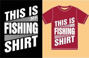 camisa do amante da pesca t design.typography camisa da pesca t. vetor