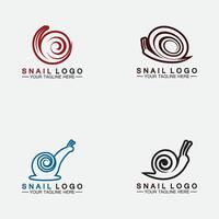 definir vetor de inspiração de design moderno criativo de logotipo de caracol