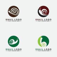 definir vetor de inspiração de design moderno criativo de logotipo de caracol