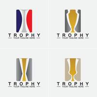 ícone de logotipo de vetor de troféu icon.champions ícone de logotipo de troféu para modelo de logotipo de prêmio vencedor