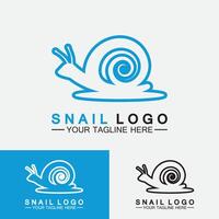 vetor de inspiração de design moderno criativo de logotipo de caracol