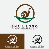 vetor de inspiração de design moderno criativo de logotipo de caracol