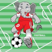 ilustração de futebol de esporte animal vetor