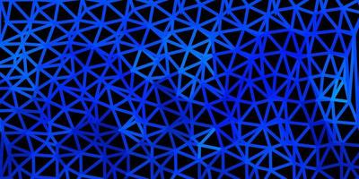 cenário de mosaico de triângulo de vetor de azul escuro.