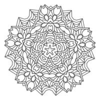 lindo vetor de mandala floral para design