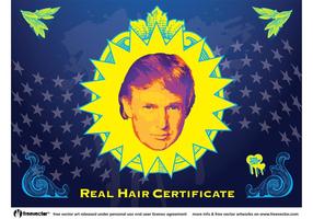 Vetor de cabelo Donald Trump