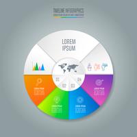 conceito de negócio de design infográfico com 4 opções. vetor