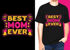 melhor mãe cita vetor de design de camiseta para amante de mães