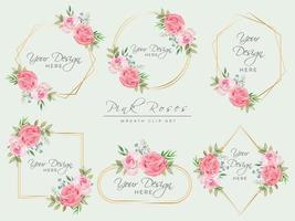 cliparts de coroa de rosas desenhadas à mão