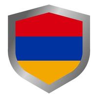 escudo de bandeira da armênia vetor