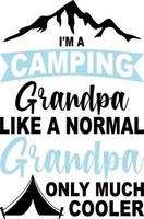 eu sou um avô campilng como um normal vetor