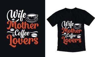 esposa mãe amantes de café vetor