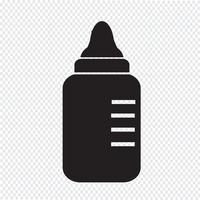 ícone de garrafa de leite de bebê vetor