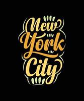 design de t-shirt de tipografia de nova york vetor