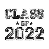 classe de 2022 vetor, design de camiseta vetor