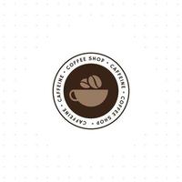 modelo de logotipo de café vetor