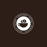 modelo de logotipo de café vetor