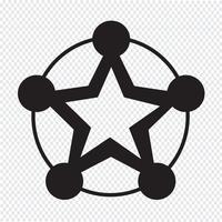 Sinal de símbolo de ícone de rede vetor
