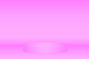 pódio de cor rosa abstrato para produto