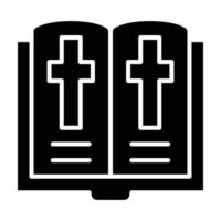ícone de glifo bíblico vetor