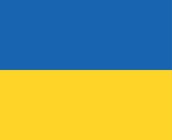ucrânia bandeira símbolo emblema abstrato vector design nacional europa