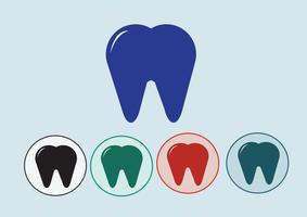 Sinal de símbolo de ícone de dente vetor