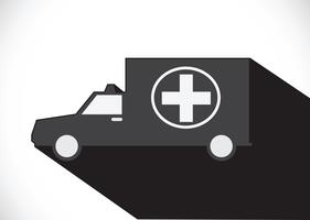 sinal de ambulância carro médico vetor