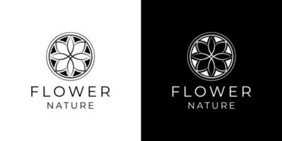 vetor de design de logotipo feminino de flor de lótus de luxo para spa e massagem de joias de salão