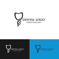 melhor design de logotipo abstrato dental faz você sorrir vetor de logotipo dental