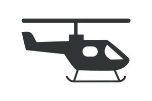 ícone de helicóptero. helicóptero. ícone monocromático vetor