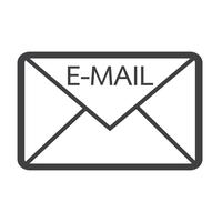 ícone de símbolo de e-mail vetor