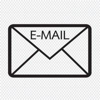 ícone de símbolo de e-mail vetor