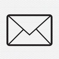 ícone de símbolo de e-mail vetor
