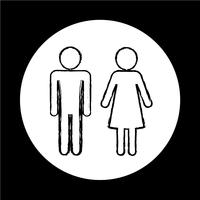homem e mulher ícone de pessoas vetor